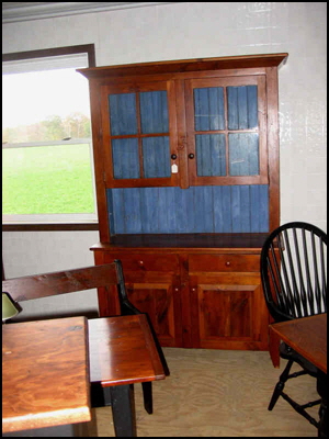 Finished Hutch with Glass doors